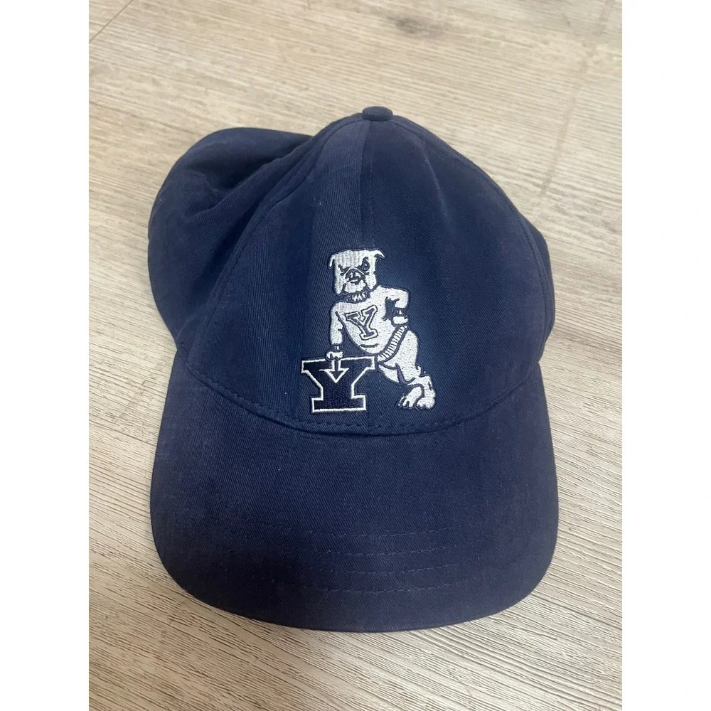 Yale Bulldogs Hat Navy Blue Adjustable Made in USA Ivy League New England Cap